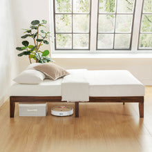 Mellow naturalista classic 12 inch solid sale wood platform bed with wooden slats