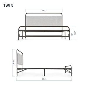 Nomadi upholstered discount platform bed