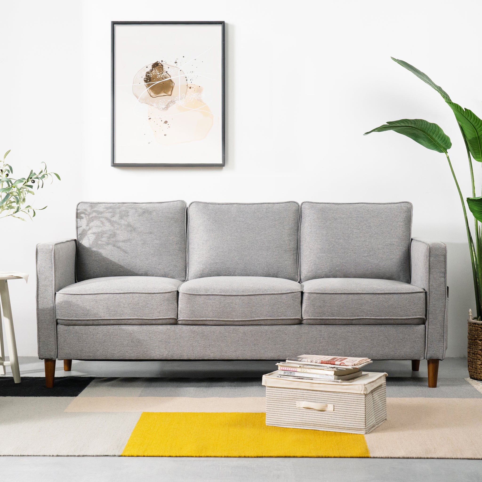 Heather gray shop couch