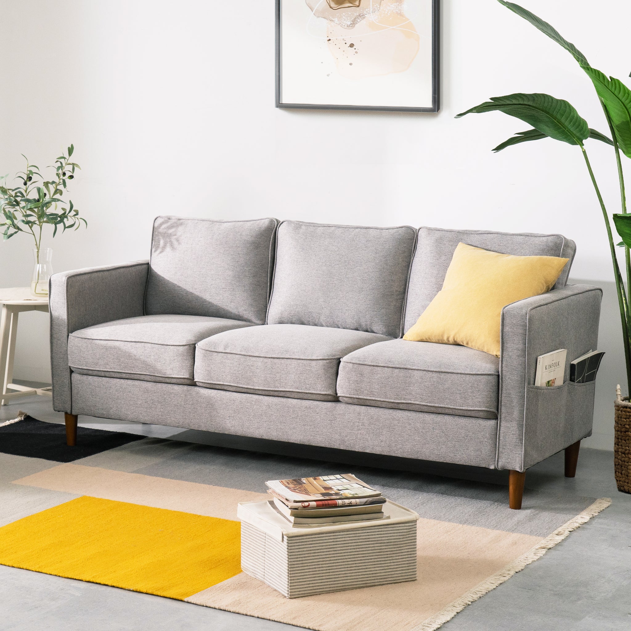Heather gray sofa new arrivals